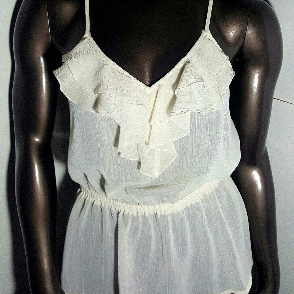 Candie's sheer blouse career top NWOT Sz S